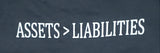 A&B (ASSET > LIABILITIES) T-SHIRT (GRAY)