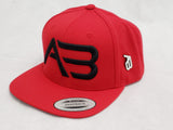 SALE!!!!! A&B 3D PUFF STITCHING SNAPBACK W / AB PIN Icicle will not restock...