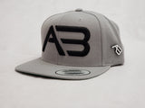 SALE!!!!! A&B 3D PUFF STITCHING SNAPBACK W / AB PIN Icicle will not restock...