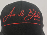 A&B Black Trucker Dad Hat (Women & Big kids) Snapback Up to size 7 1/2