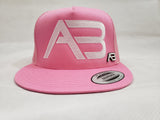 A&B PINK BLOSSOM FLAT BIB SNAPBACK W/PIN (Flat stitch)