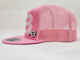 A&B PINK BLOSSOM FLAT BIB SNAPBACK W/PIN (Flat stitch)