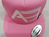 A&B PINK BLOSSOM FLAT BIB SNAPBACK W/PIN (Flat stitch)