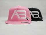 A&B PINK BLOSSOM FLAT BIB SNAPBACK W/PIN (Flat stitch)
